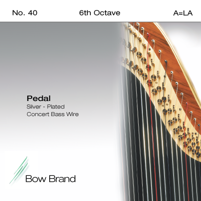 Bow Brand Pedal Wires Silver Plated PW-40A6S